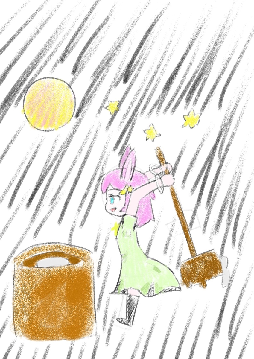 餅つきウサギ