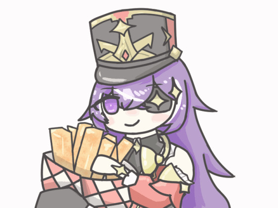 もぐもぐ・・・ /posts/2024/01/eating_chevreuse/canvas.png