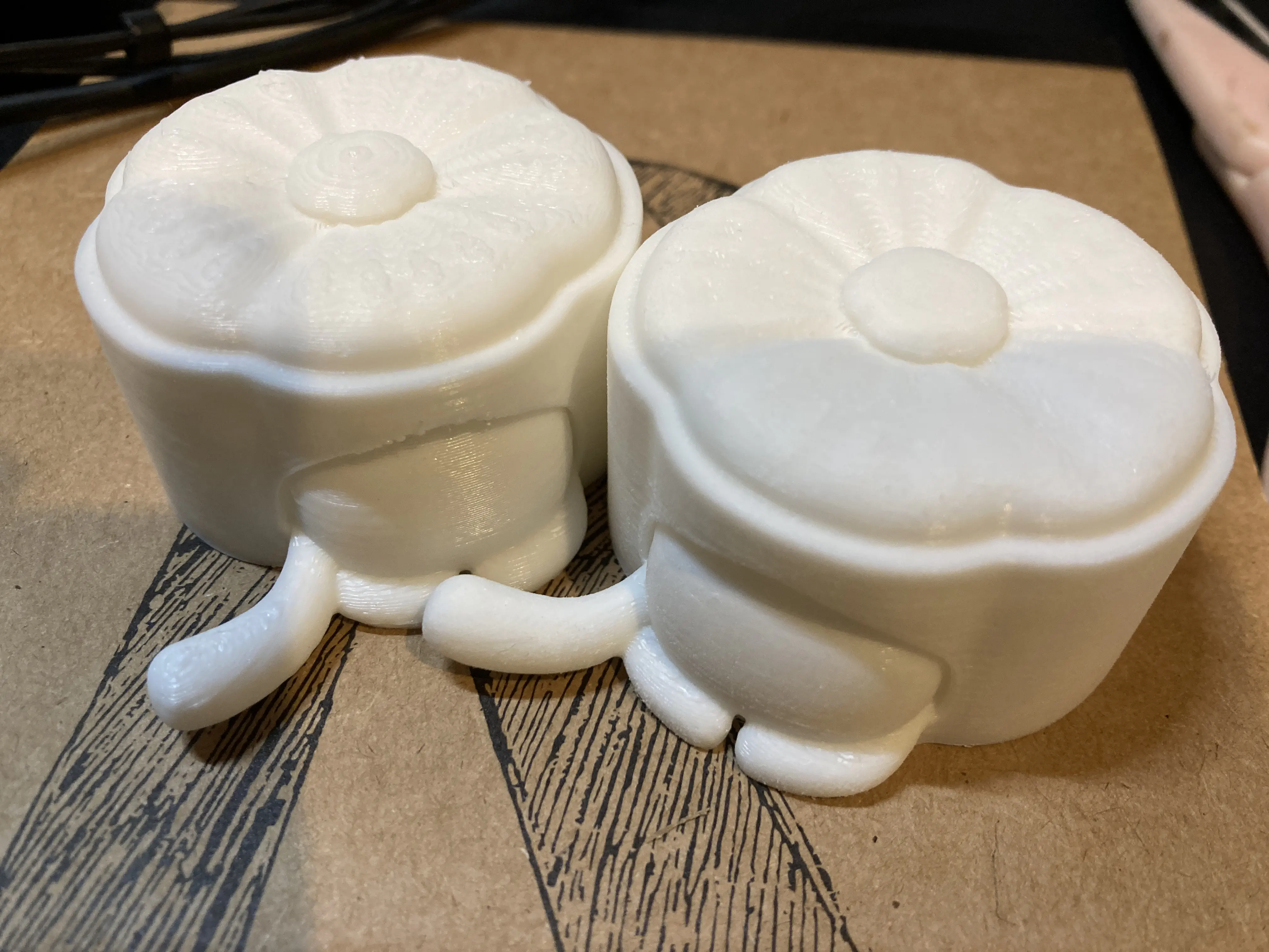 やすりがけ後の3Dプリント物3