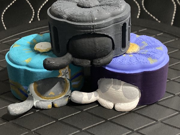 3Dプリントしたものに色塗りややすり掛けをしてみる
