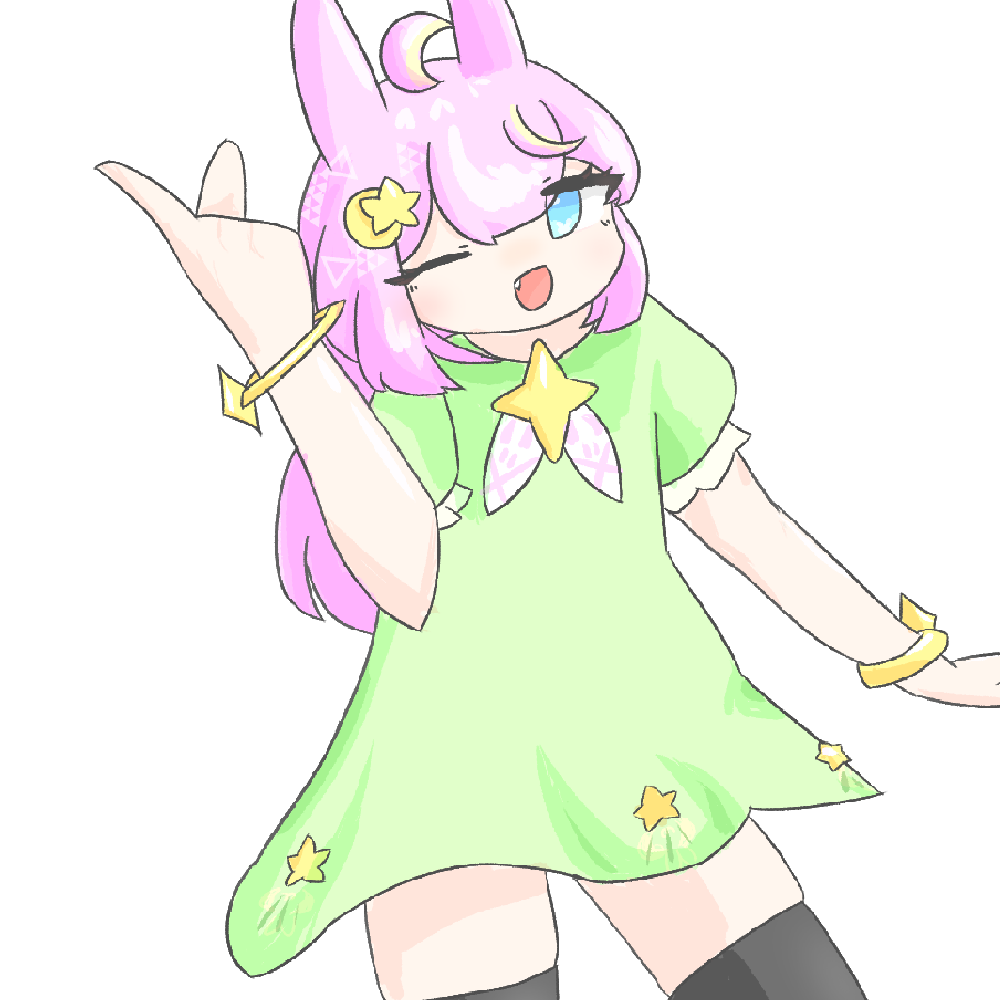 擬人ウサギ素材用透過png
