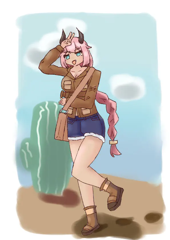 砂漠郵便ドラゴン娘